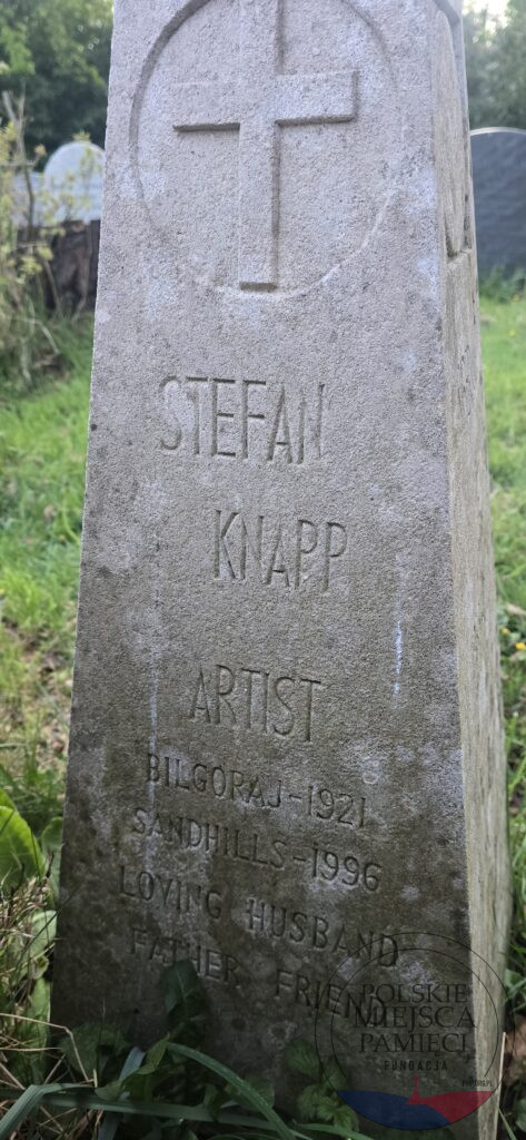 grób Stefana Knapp - artysta,pilot | zdjęcie: Piotr Sidorowicz